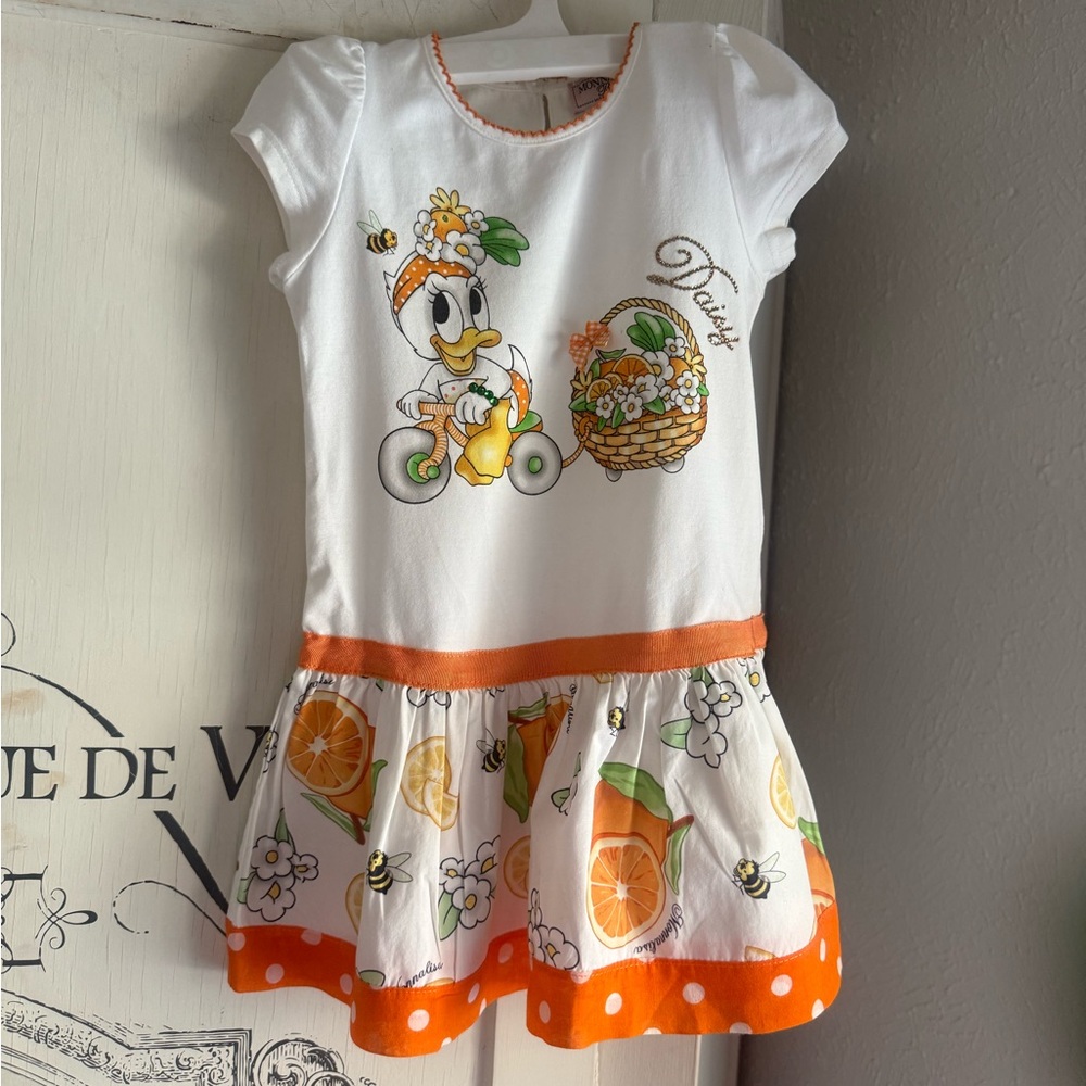 NWOT Monnalisa Daisy Duck Baby Dress